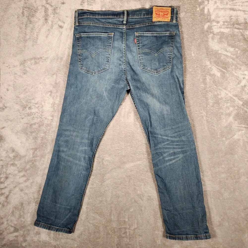 Levi's Jeans Mens 36x30 502 Regular Taper Blue Denim Stretch 29507-0004 EUC
